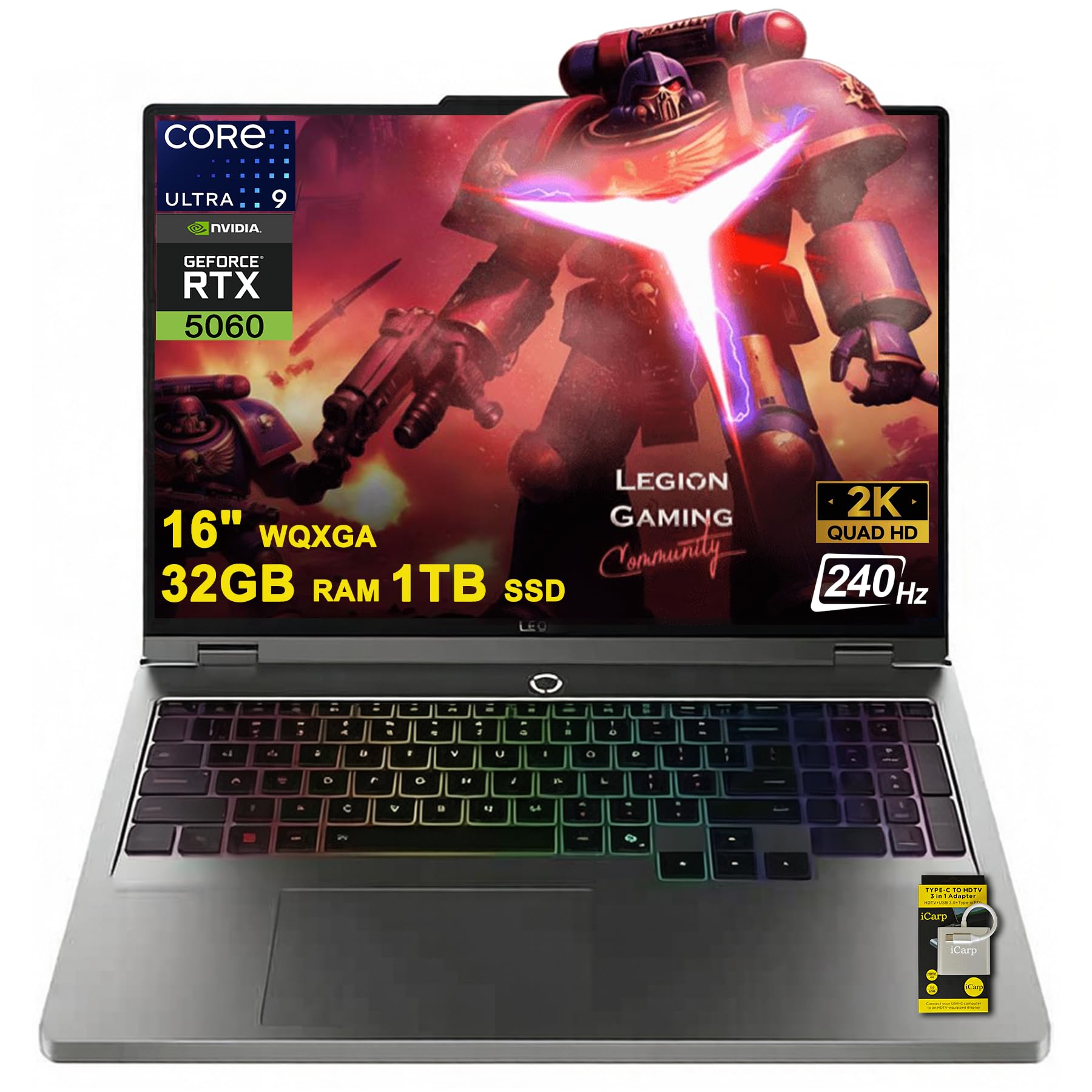 Amazon.com: Lenovo Legion 5 Gaming AI Laptop 16